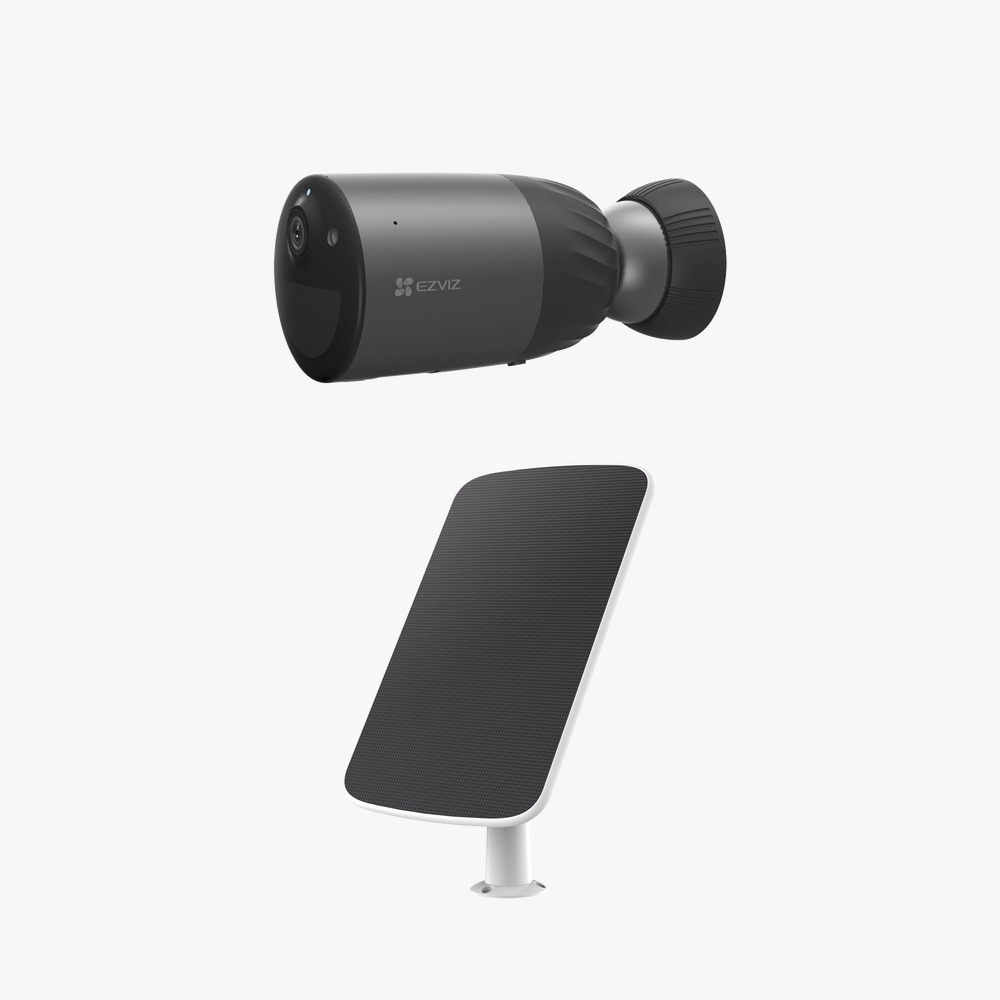 [BC1CK] Kit de Camara de Batería Recargable (No Cables) / WiFi / Memoria Interna de 32 GB / Incluye 1 pieza de CS-BC1C y 1 Pieza de CS-CMT-SOLARPANEL-C